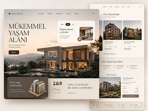 Emlak & Gayrimenkul Web Tasarımı