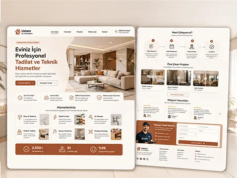 Ev Hizmetleri & Usta Çözümleri Web Tasarımı