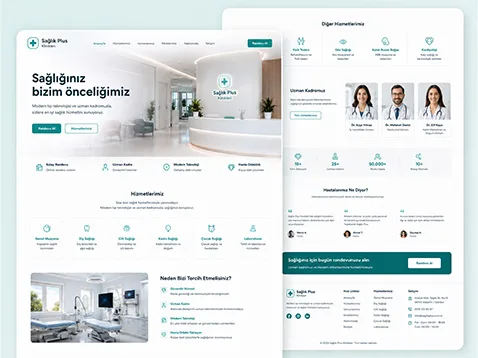 Sağlık & Medikal Klinik Web Tasarımı